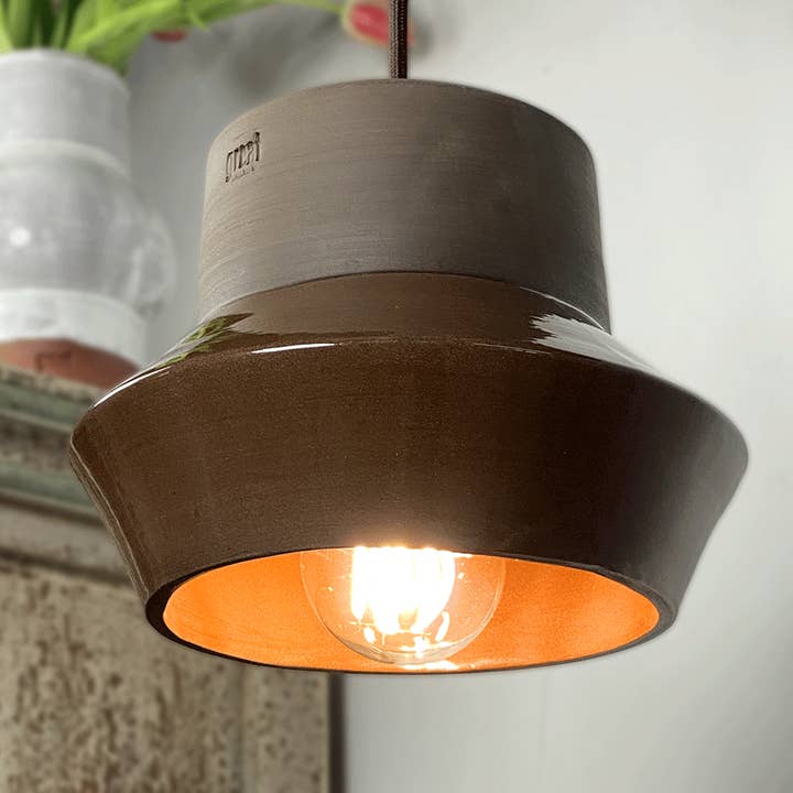 Lamp | Waikiki Beach | Chocolat | Handmade | Ceramic Lamp for wholesale by Greatceramics