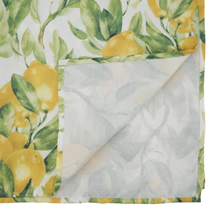Multi Printed Lemon Tablecloth for wholesale on Faire3