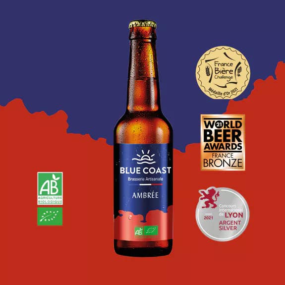Craft Beer - Amber - Organic - 33cl for wholesale by Blue Coast Brewing Company