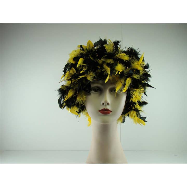 Mardi Gras Creations - Wholesale Wig/Hair Piece - Multicolor Feather Wig3