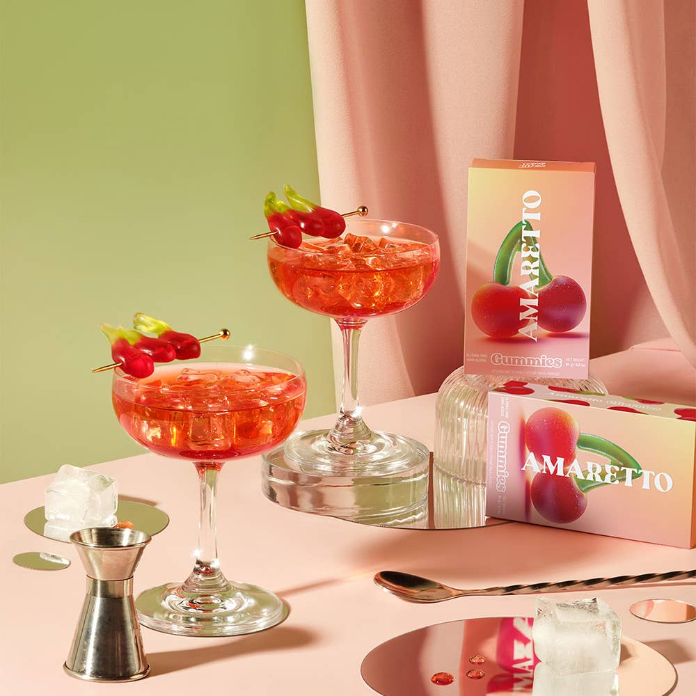 Vesper Bites (No duties | Ships from CAN/USA) - Wholesale Gummy - Amaretto Cherry Gummies, Chewy Candies, Alcohol-Free4