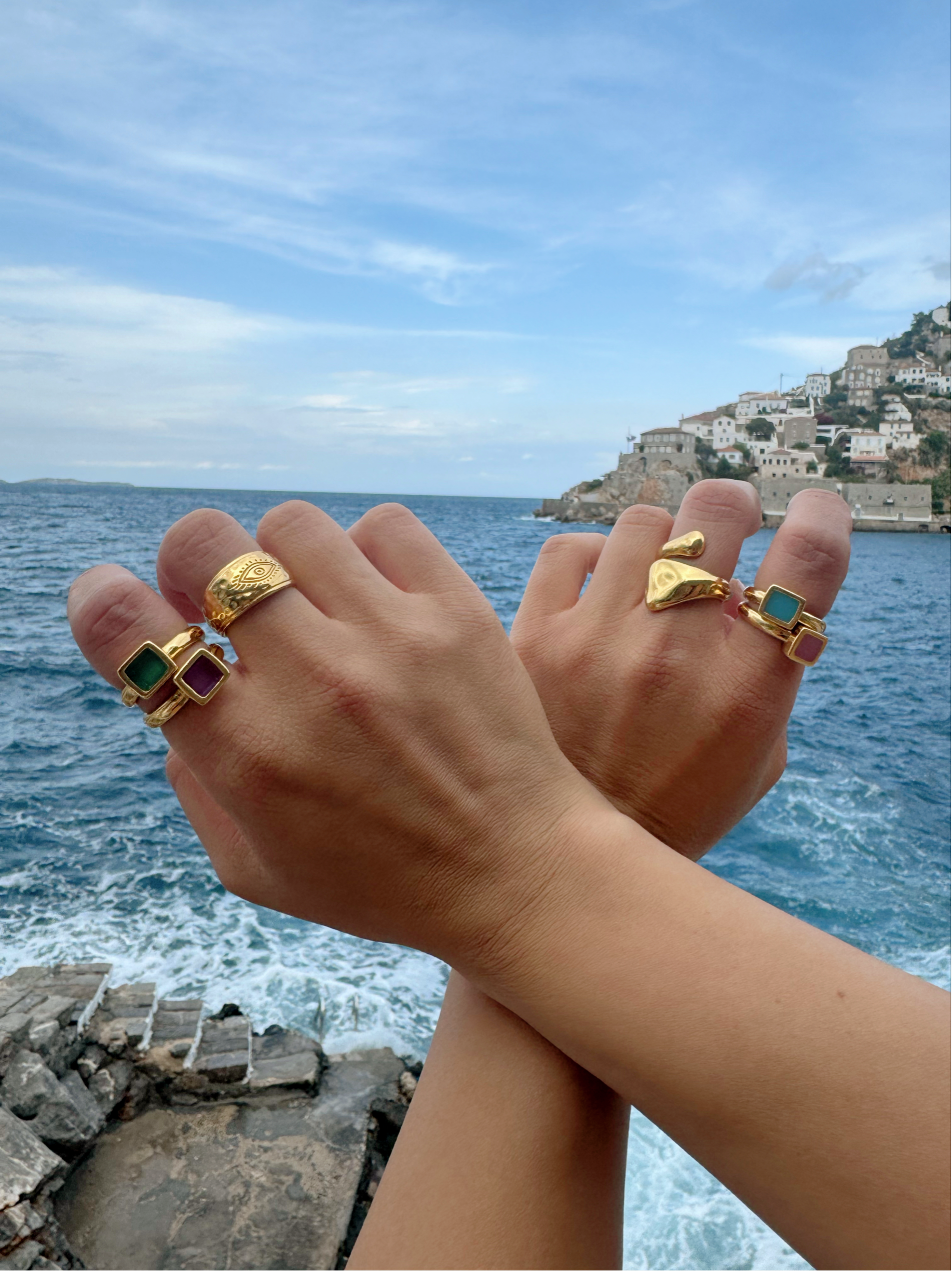 Christina Christi - Wholesale Cocktail/Statement Ring - Women Gold Rings, Gold Stacking Rings, Gold Band Rings,Women3