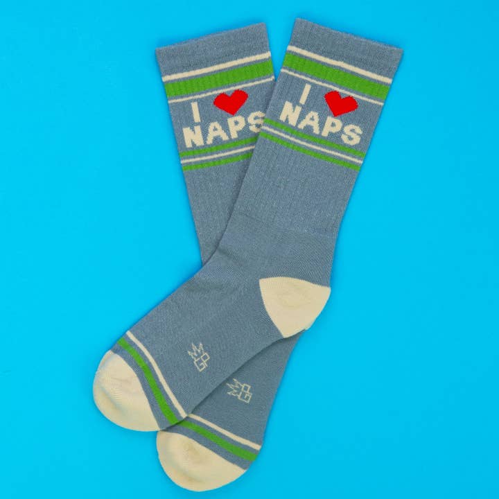 Gumball Poodle - Wholesale Socks - Unisex - I ❤️ Naps Gym Crew Socks1