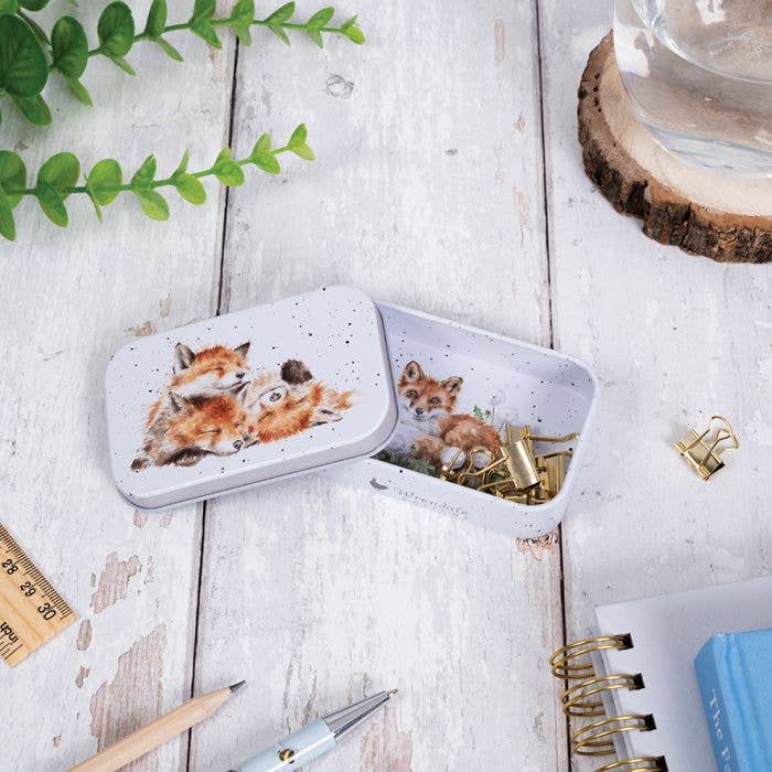 Wrendale Designs - Wholesale Decorative Box - Fox Mini Tin - The Afternoon Nap1
