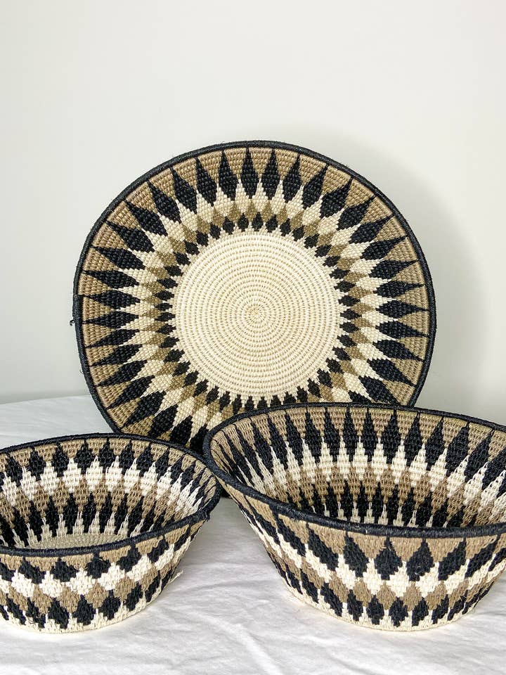 Large Sisal Basket - 062 for wholesale by Eve & Nico Gifts & Home Decor