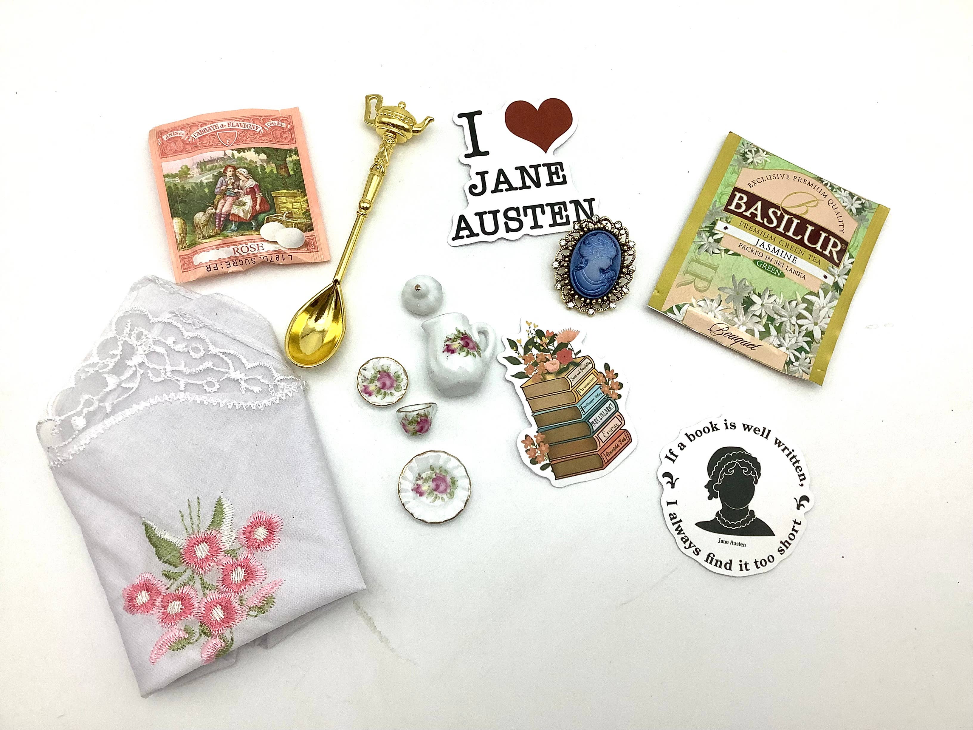All Little Cute Things - Wholesale Gift Bag Set/Pack - Jane Austen Gift Set. Tin Gift Box filled with trinkets 3