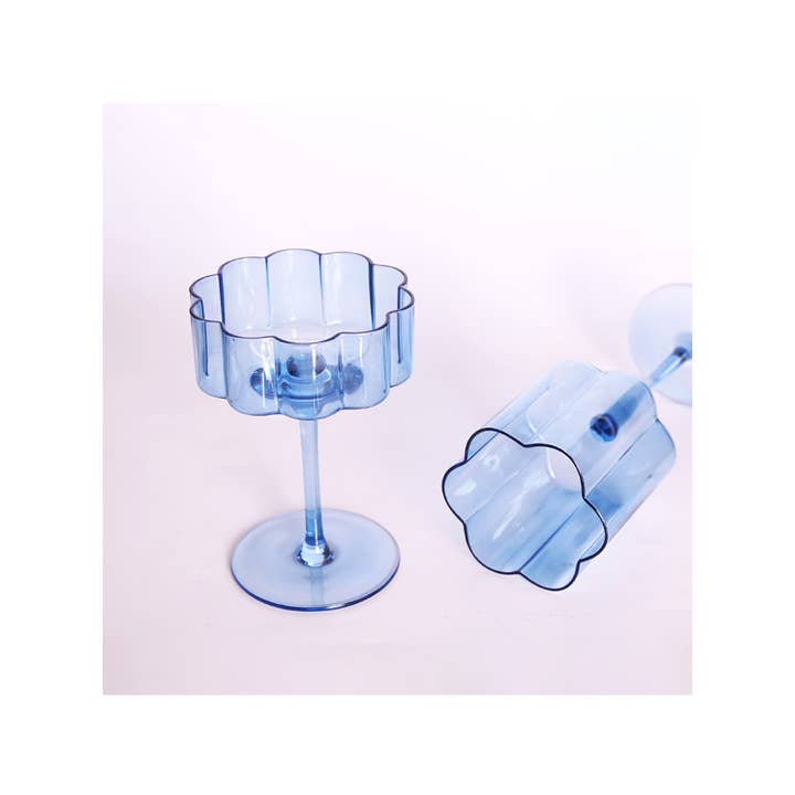 TUTU Home - Wholesale Wine Glass - "Flower" Colourful Crystal Wine and Coupe Glass