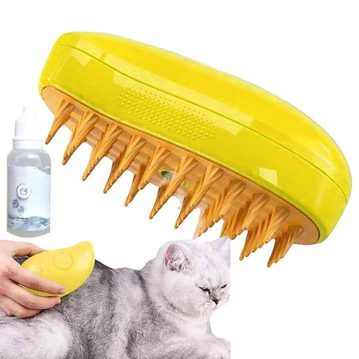 VIGOR – wholesale Pet brush – Cat/dog – Self Cleaning Cat Steamy Brush for Massage Grooming Removing7