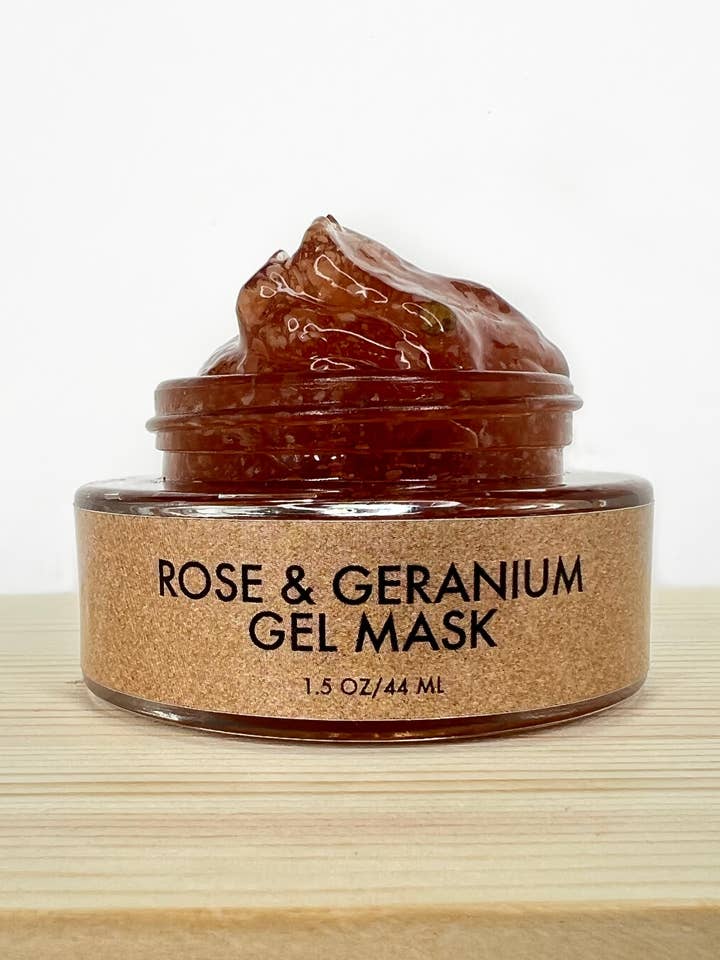 Rose & Geranium Gel Mask for wholesale by Yaaganix Naturals