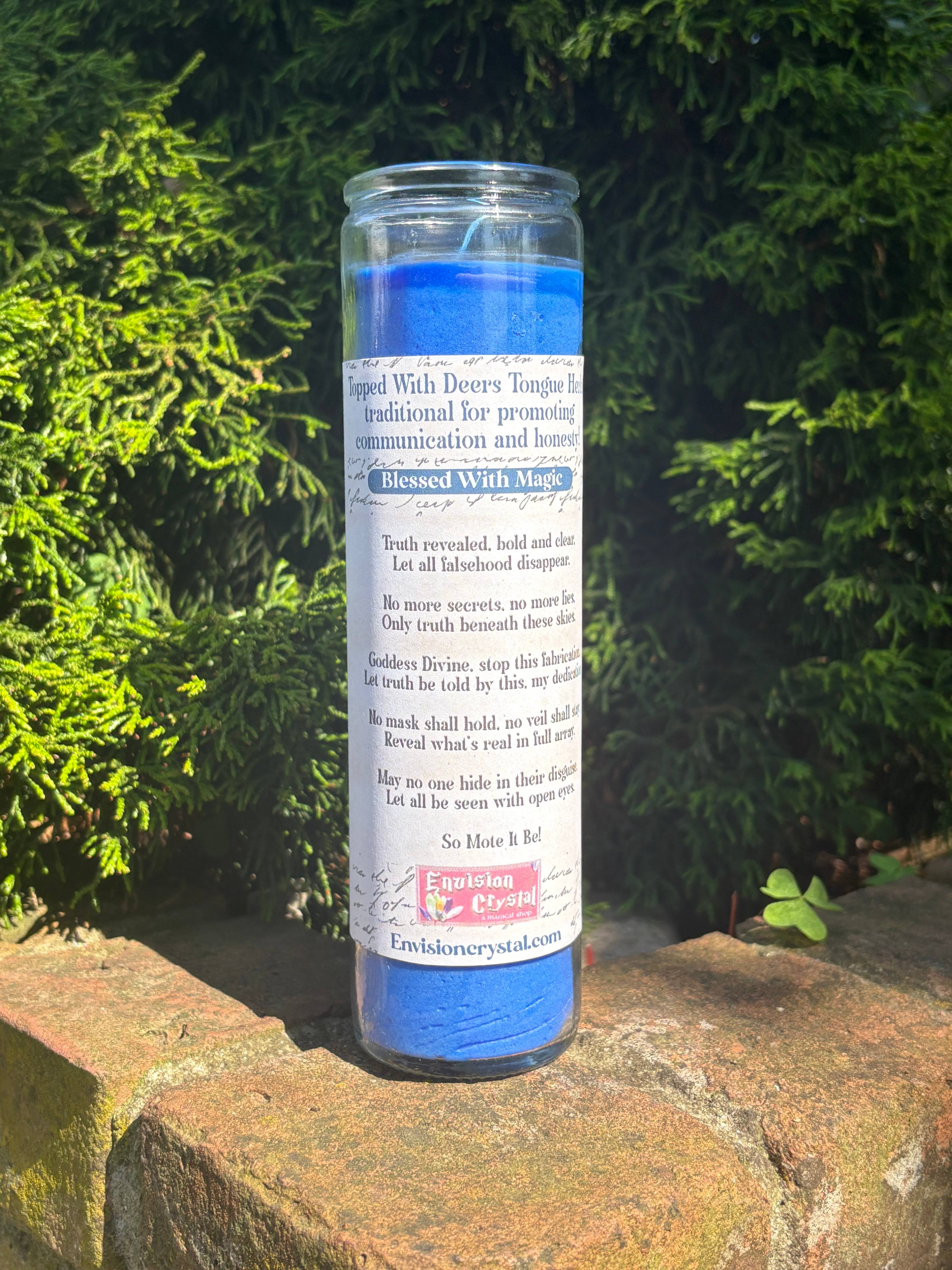 Envision Crystal - Wholesale Jar/Filled Candle - Truth Revealed 7 Day Candle - Scented and Blessed3