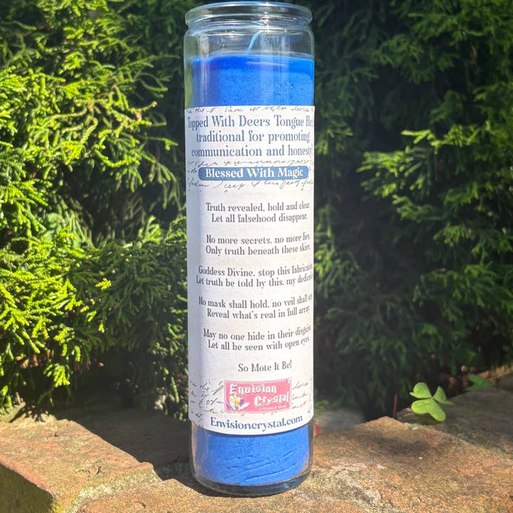 Envision Crystal - Wholesale Jar/filled candle - Truth Revealed 7 Day Candle - Scented and Blessed3