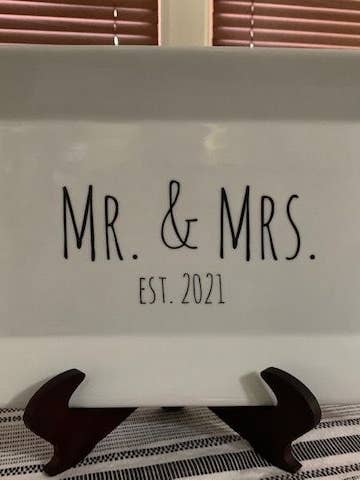 Mr. & Mrs. Rektangel Fad for engroshandel hos The Dish