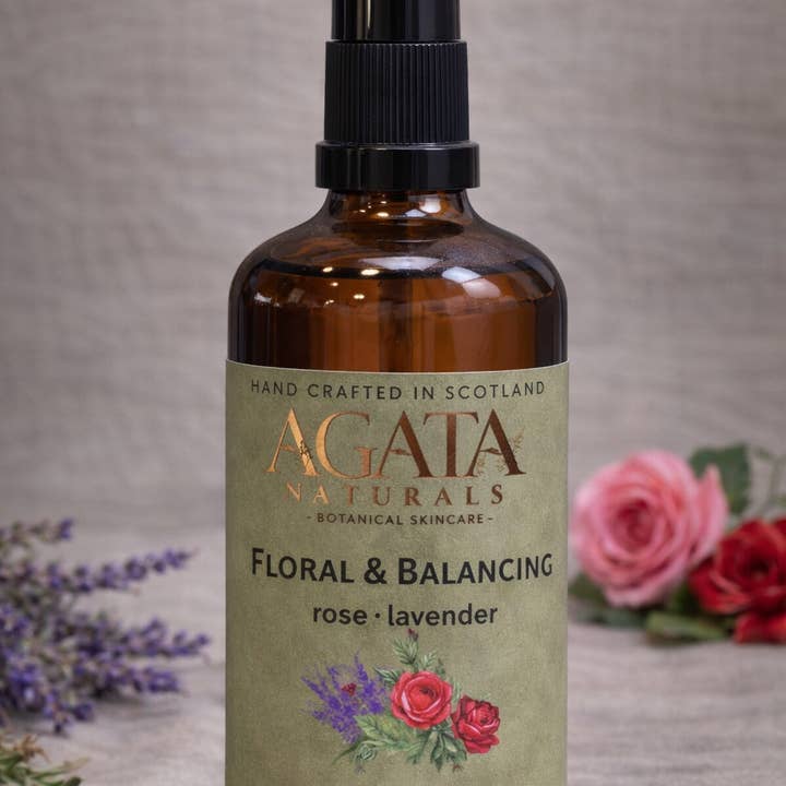 Floral Body Oil with Rose & Lavender for Radiant Skin for wholesale by Agata Naturals Ltd