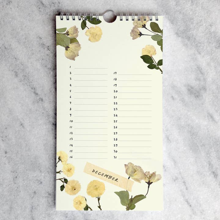 Favorite Story - Wholesale Calendar - Celebration Calendar, Pressed Flowers14