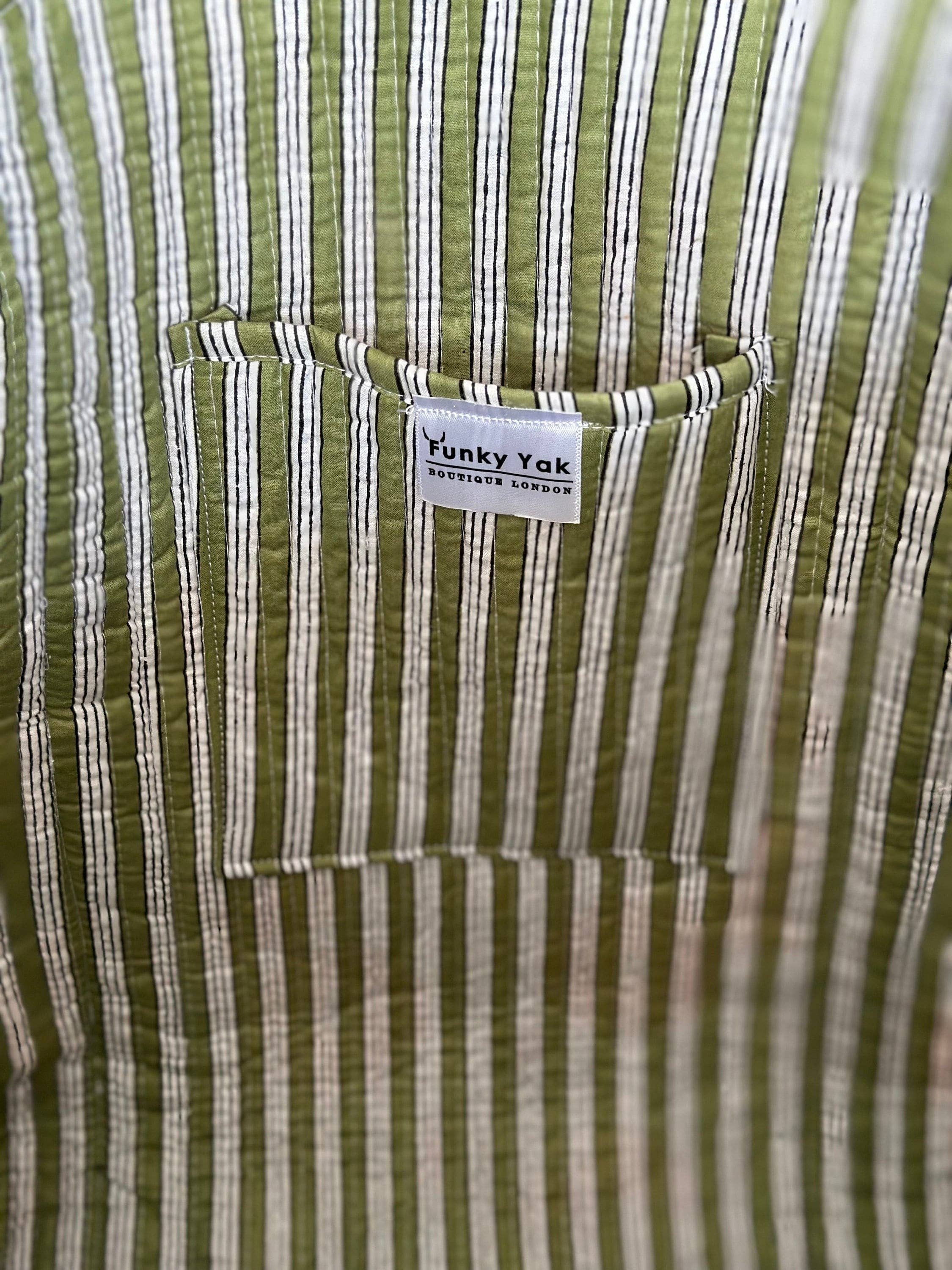 Funky Yak Ltd – wholesale Bärkasse - Dam – Vändbar boho-shoppingväska med kviltat Kantha 100 % bomull, extra stor4