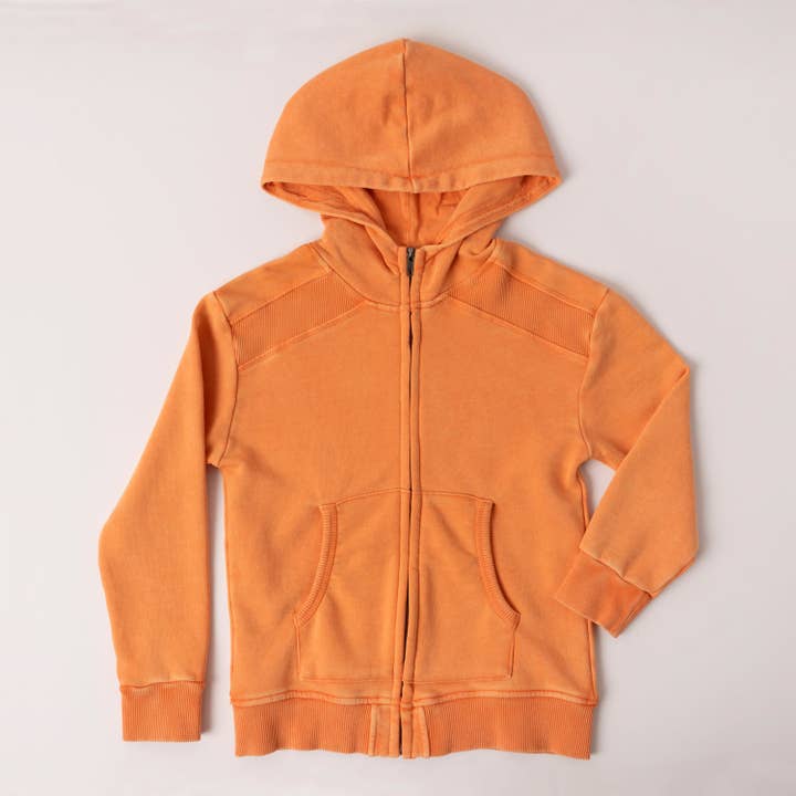 Garment Dyed Zip Hoodie for wholesale by Kidpik
