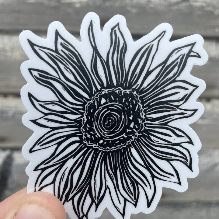Sunflower Sticker for wholesale by Willough Designs
