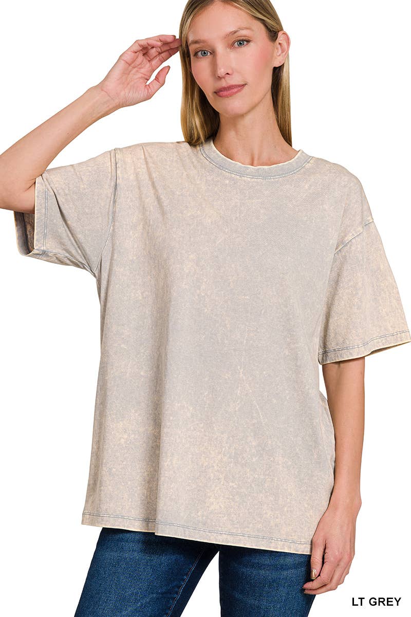 42POPS – wholesale T-shirt – women's – "._ SI-25351 Vintage Washed Short Sleeve Top As shown31