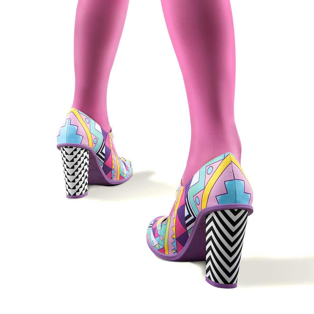 Hot Chocolate Design - Wholesale Platform Heels - Women's - Chocolaticas® High Heels Geometric Women's Mary Jane Pump3