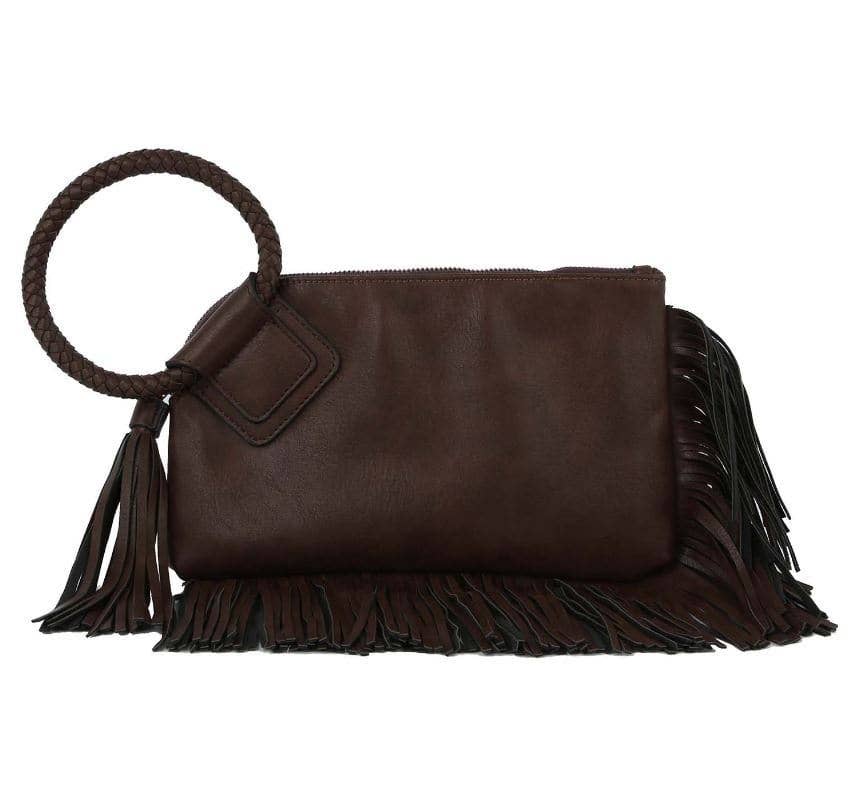 MiMi Wholesale - Wholesale Clutch Bag - Women's - JY0378 Fringe Soft Vegan Leather Wristlet/Clutch17