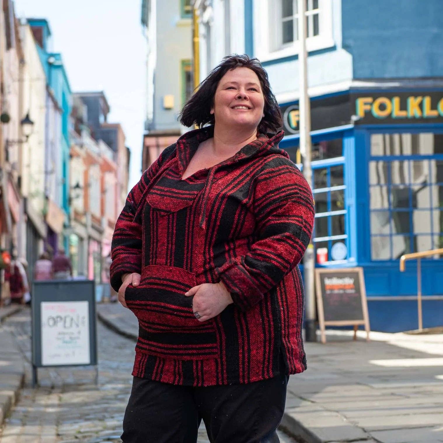 Siesta – Großhandel Hoodie – Herren – Baja-Top - Rot und Schwarz4