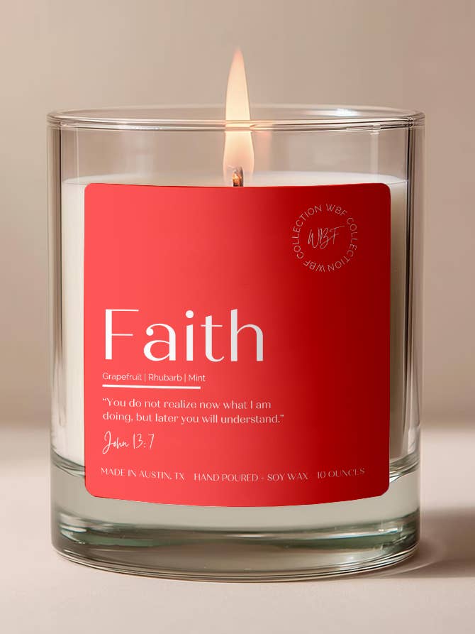 Fe para venta al por mayor de Walk By Faith Candles Co.