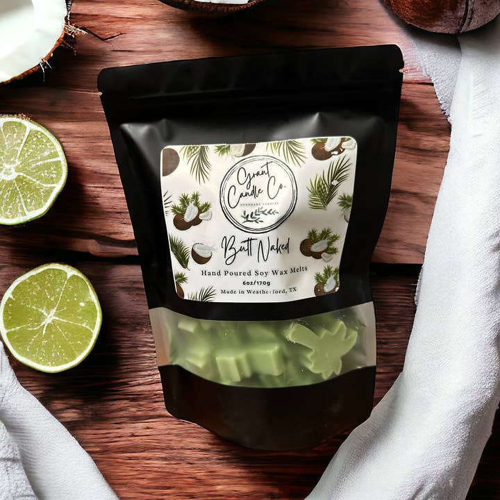 Soy Wax Melts-6oz Bag-Butt Naked for wholesale by Grant Candle Co.