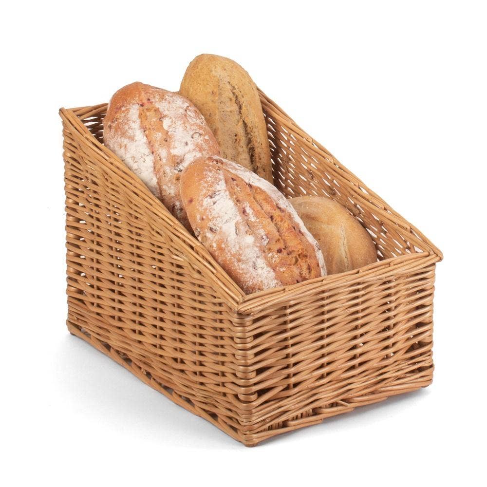 Red Hamper – wholesale Basket – Sloped Sided Wicker Display Basket0