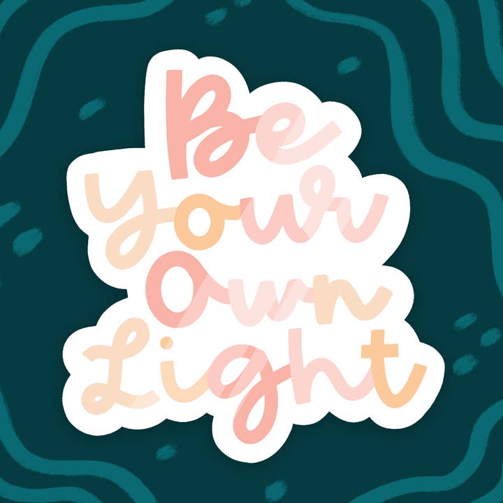 Være din egen lys Glossy Vinyl Sticker for engroshandel hos Wonder & Wild