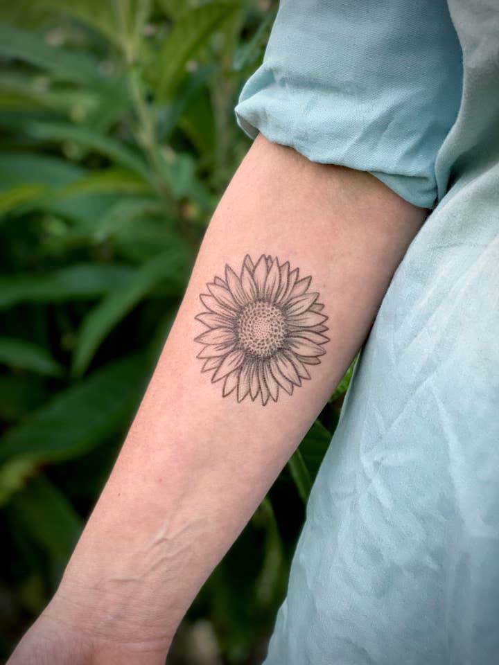 Tournesol Tattoo Temporaire pour la vente par NatureTats