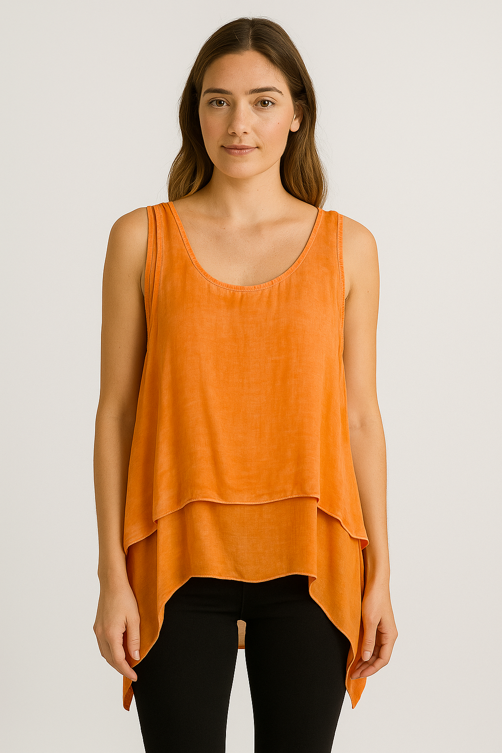 Lucy Sparks – wholesale Shirt – Women’s – COLD WASHED 2 PIECE SLEEVELESS TOP6