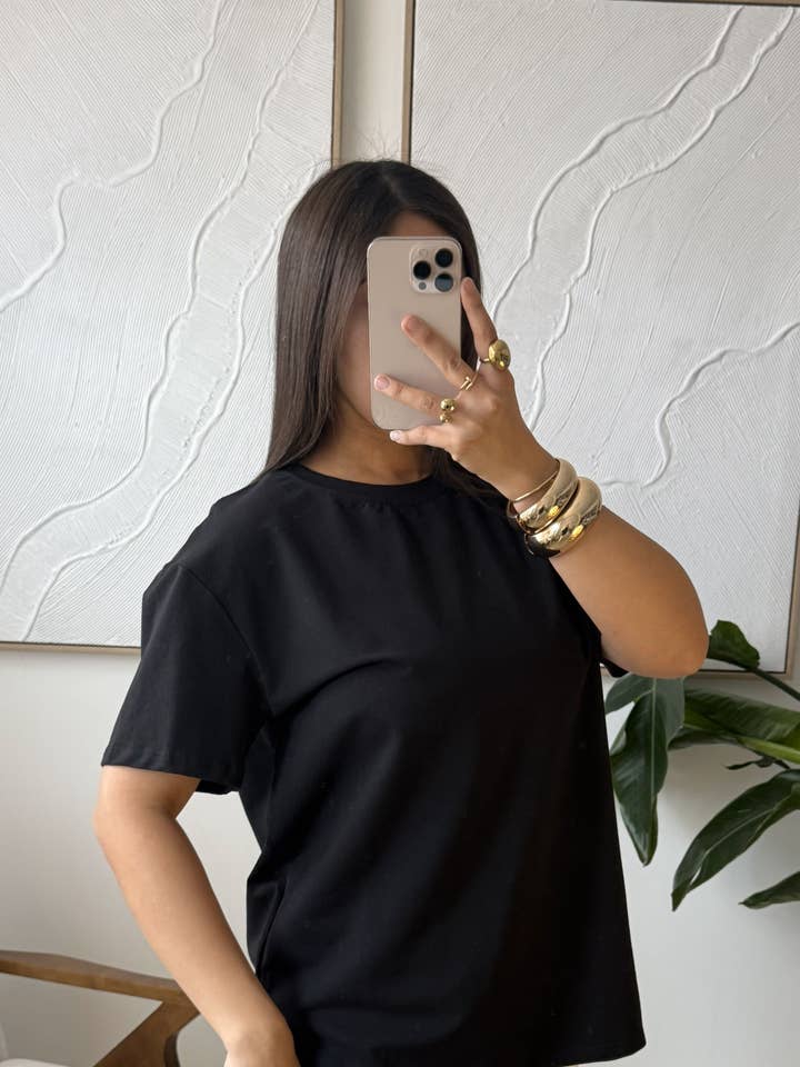 T-shirt Lia ALGODÃO M602 por atacado de White Icy