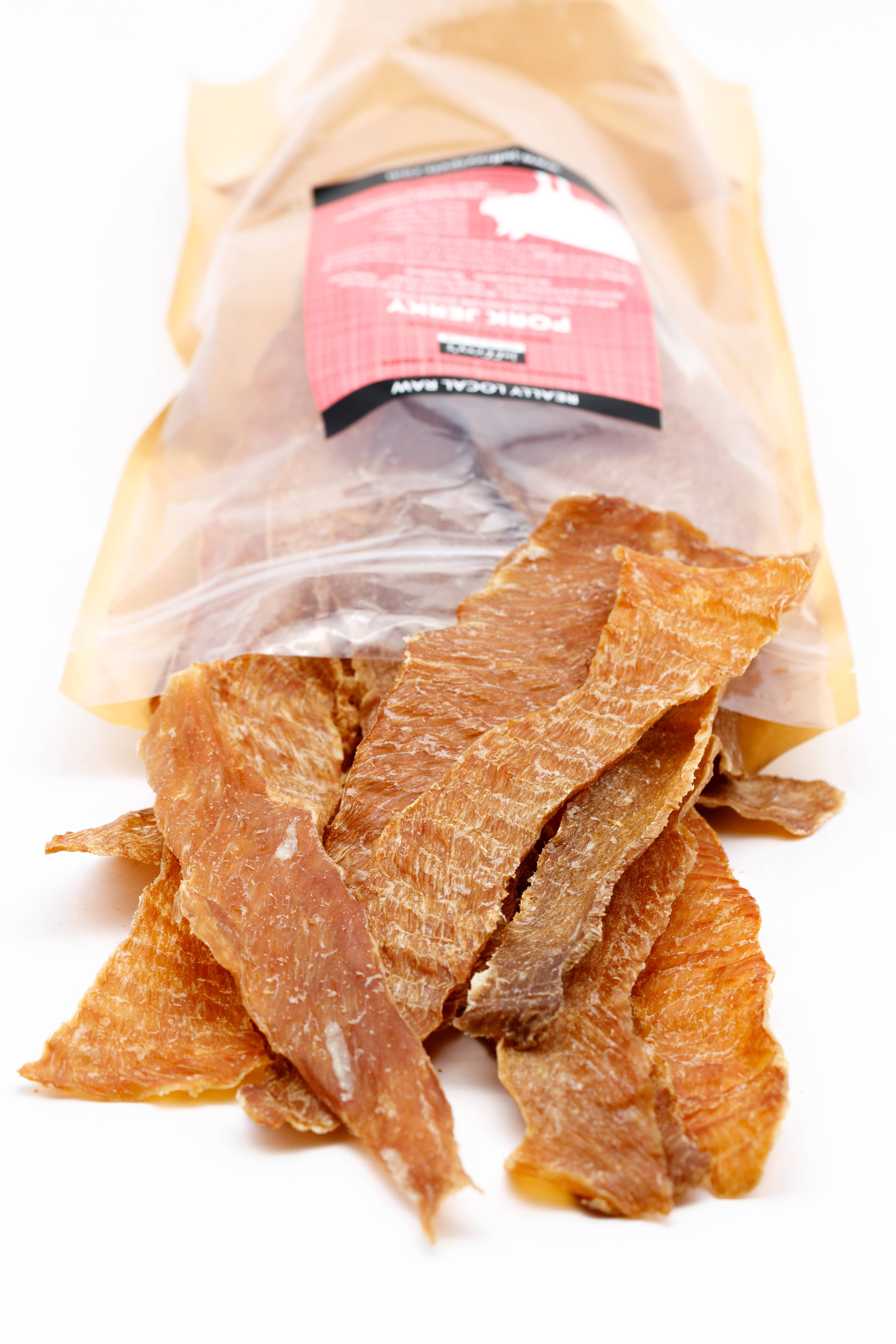 Jeffrey's Natural Pet Foods - Wholesale Pet Treats - Dog - Jeffrey's House Made Pork Jerky5