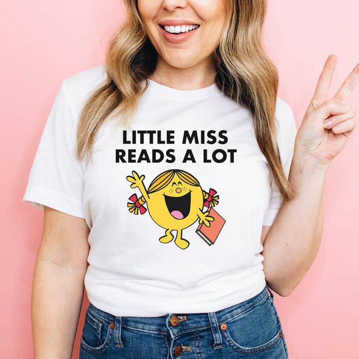 Little Miss Reads A Lot Short Sleeve T-shirt for wholesale by Keen Bee Studio