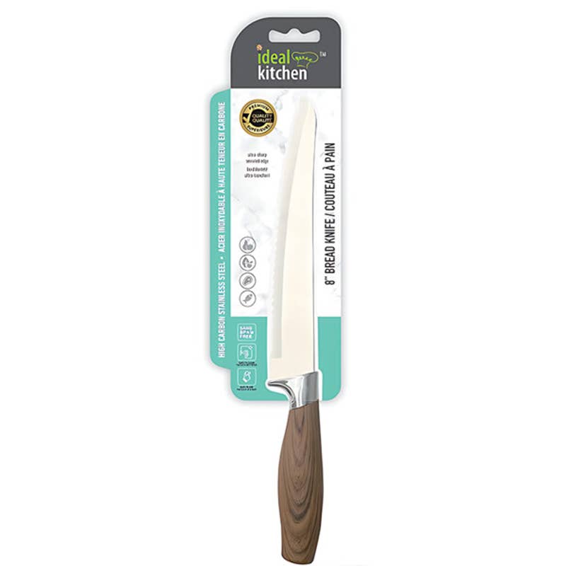 Deluxe Import Trading - Wholesale Kitchen/Utility Knife - Ideal Kitchen w/ Wood Handle Bread Knife0