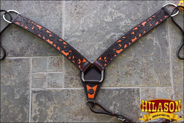 HILASON - Wholesale Horseback Riding Gear - HILASON Western Horse Headstall Breast Collar Set Tack Genuine American Leather | For Horses Headstalls119