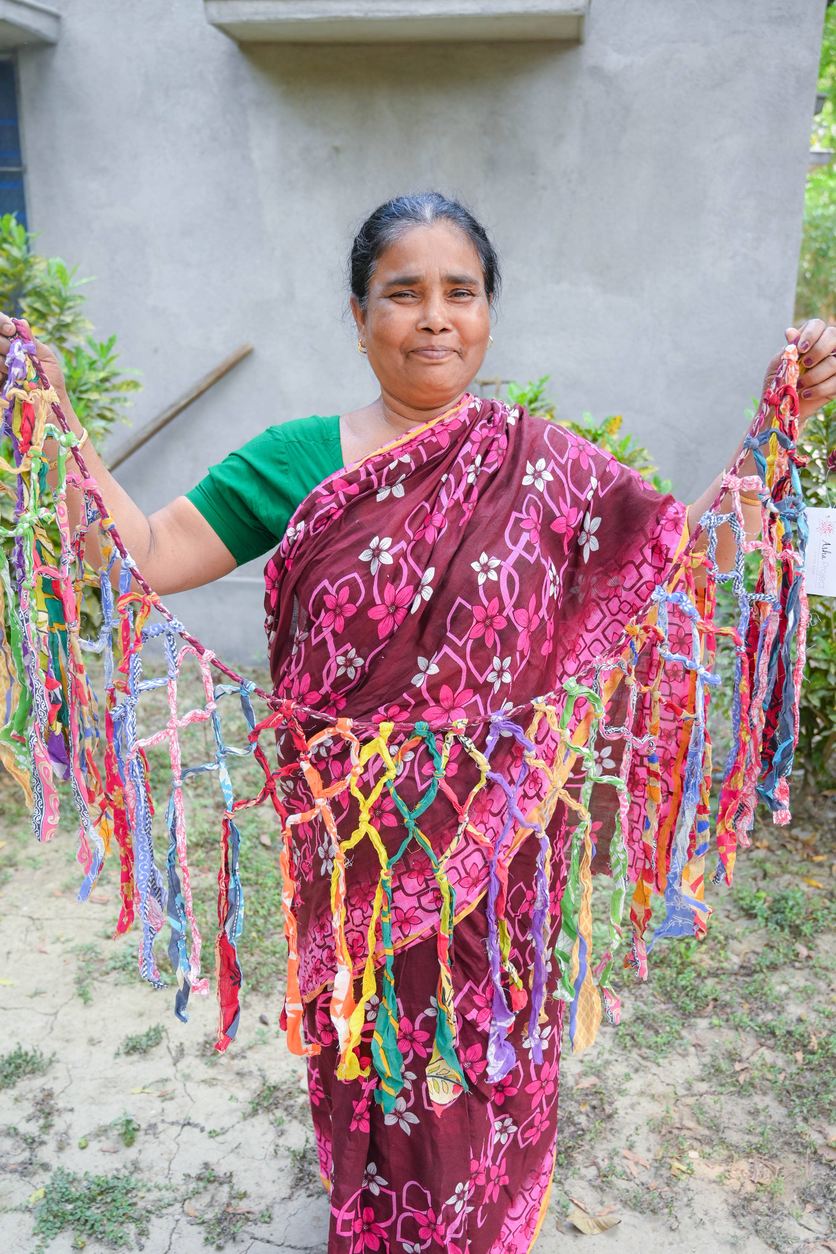 Asha Project - Vendita all'ingrosso Bandierine/Ghirlande - Banner Saree Macramè1