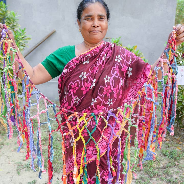 Asha Project - Vendita all'ingrosso Bandierine/Ghirlande - Banner Saree Macramè1