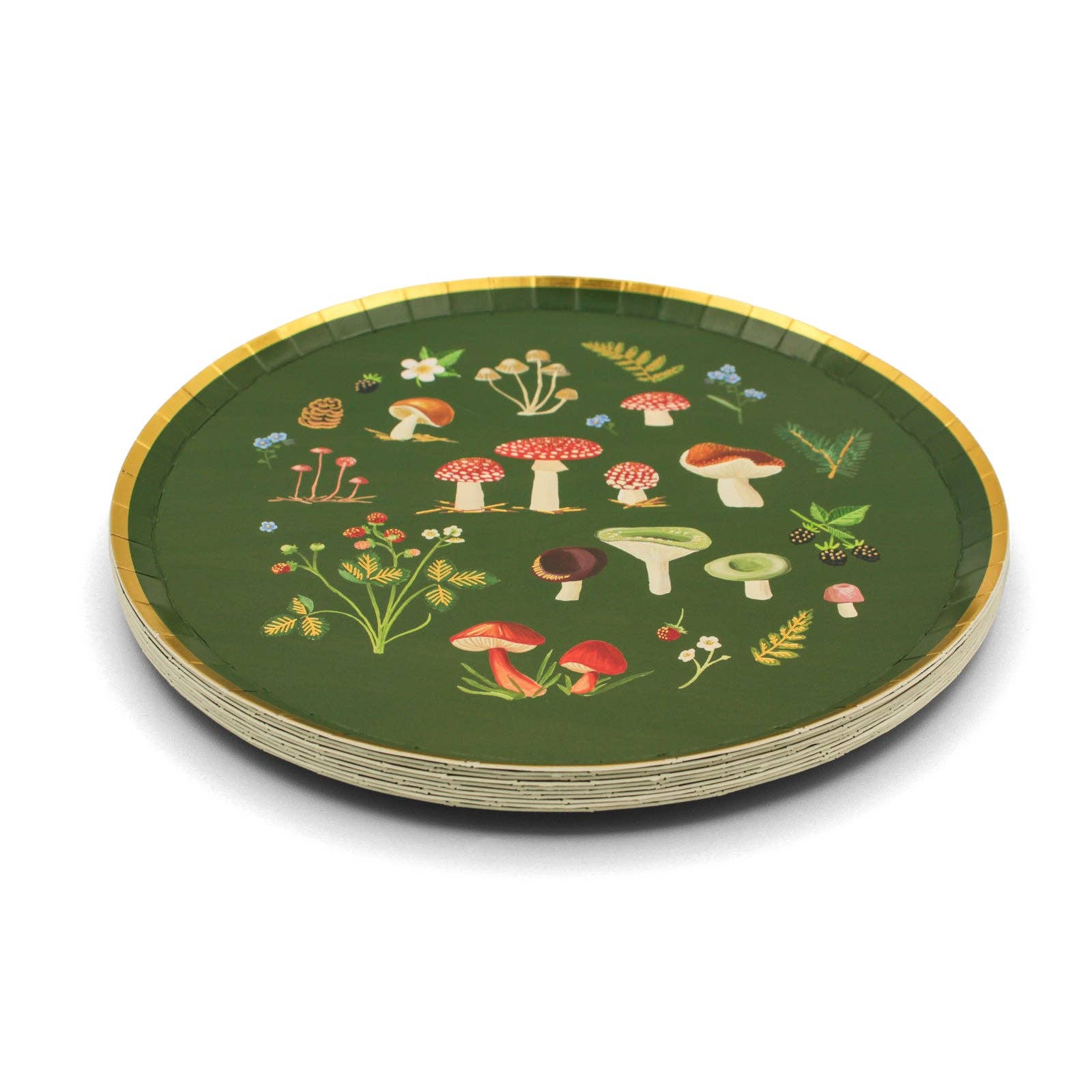 Hen Paper Co. – wholesale Disposable plate – Woodland Wonders Dinner Plate (Set of 10)2