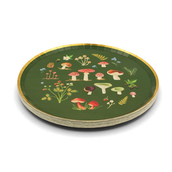 Hen Paper Co. – wholesale Disposable plate – Woodland Wonders Dinner Plate (Set of 10)2
