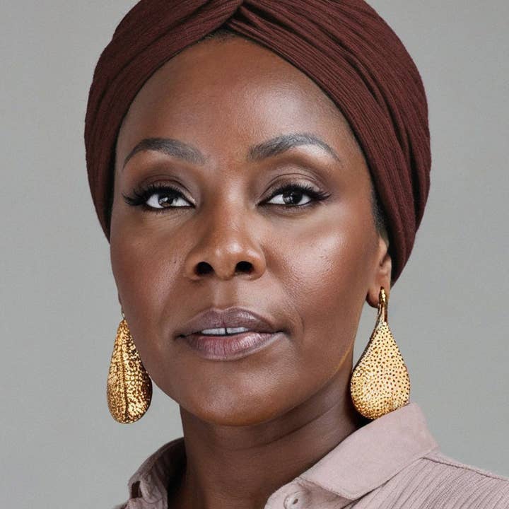 Brown Premium Soft Lined Turban in Umber for wholesale on Faire