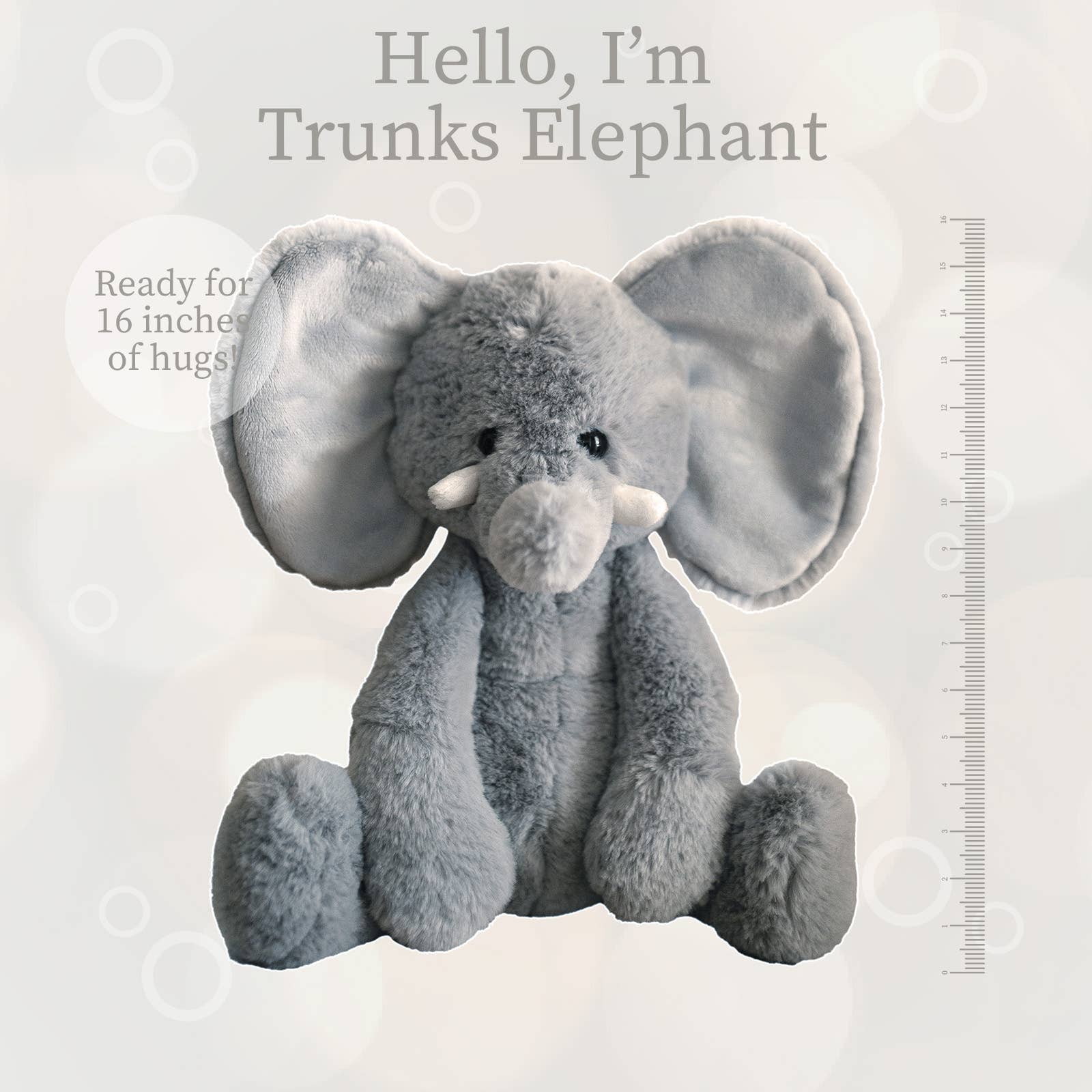 Beverly Hills Teddy Bear Company - Wholesale Stuffed/Plush Toy - Kids & Baby - World's Softest Lushees 16" - Elephant Plushie for Kids3