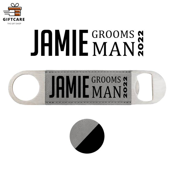 Oferta de Abertura de Garrafas Personalizadas por atacado de Laser Leatherette