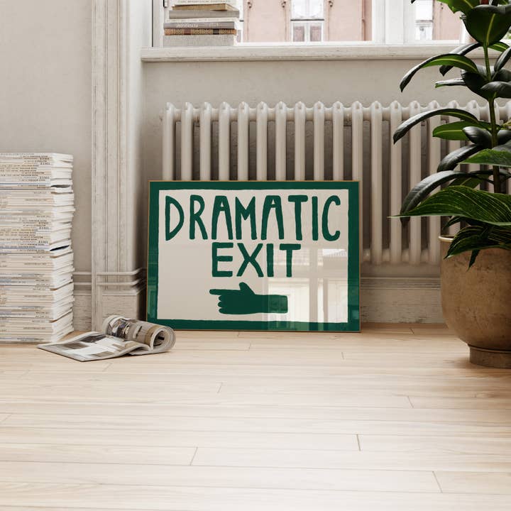 Lune Club – wholesale Art print – Dramatic Exit Pointing LEFT Print6