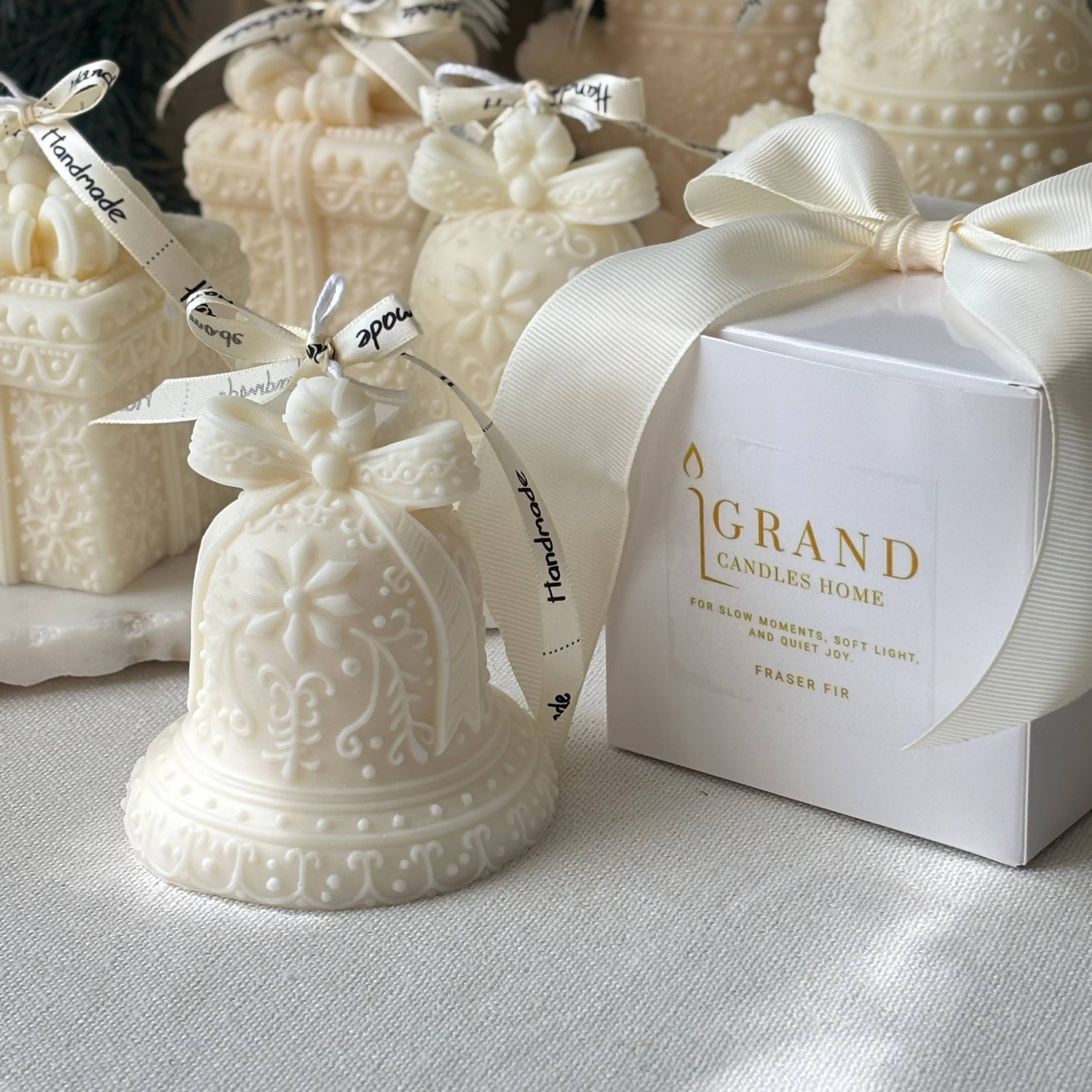 OH MY BOX - Wholesale Pillar Candle - Christmas Bell Candle | Festive Holiday  Decor1