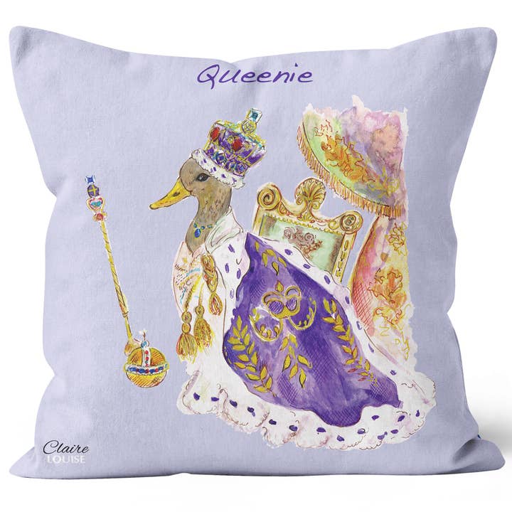 Royal Duck Platinum Jubilee Cushion for wholesale by Claire Louise