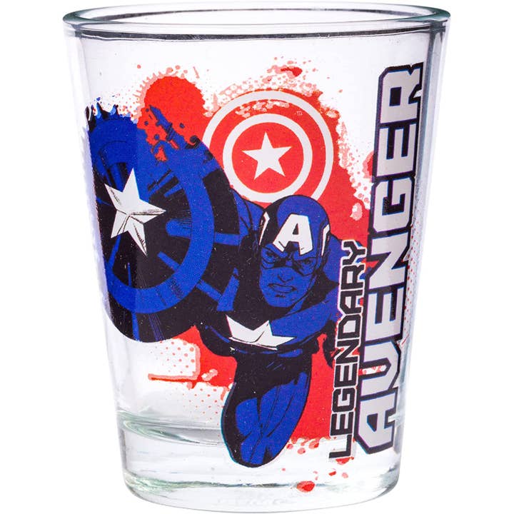 Silver Buffalo - Wholesale Drinking Glass/Cup - Marvel Avengers 4pc Mini Glass Set