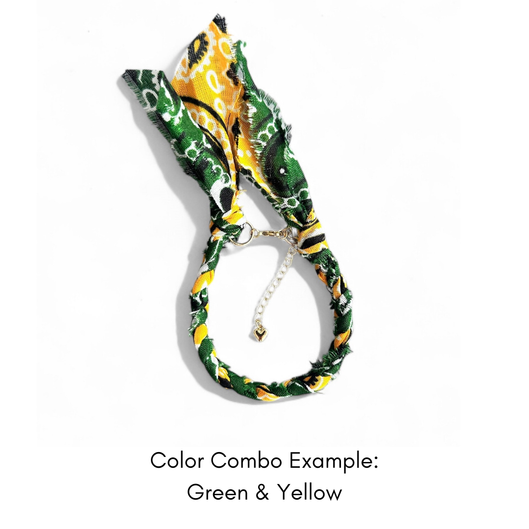 Karma Cat Jewelry Co. - Wholesale Woven/Braided Bracelet - Custom Bandana Bracelet / School Spirit, Cheer, game day7