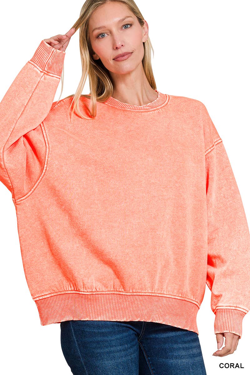42POPS – Sweatshirt - Mulher por atacado – ',.._ Sweatshirt de Lã Polar Snow Wash75