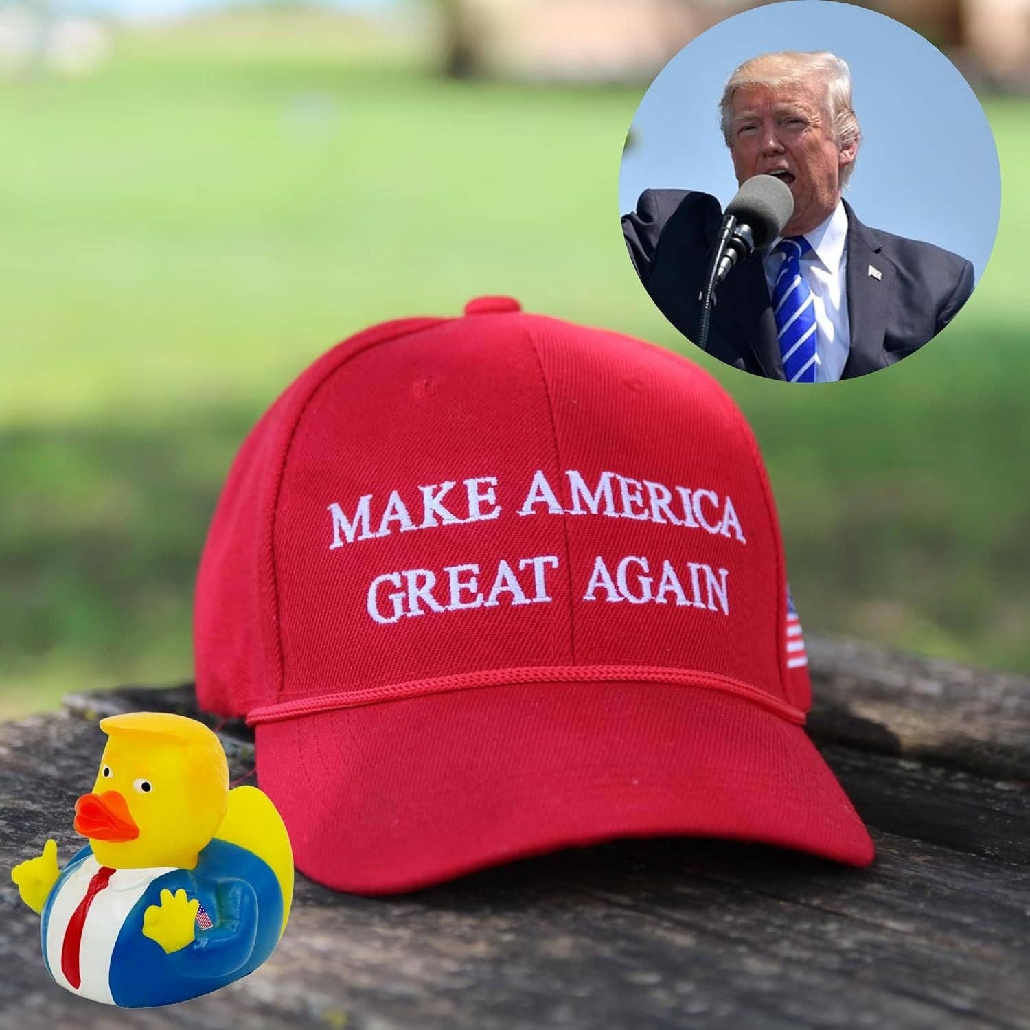 4E's Novelty - Wholesale Bath Toy - Baby - Trump Ducks -  Unique Jeep Accessories and Novelty Gift for Trump Supporters - 6 pcs per pack5